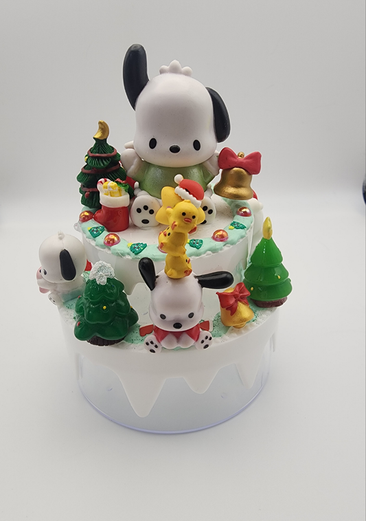 Christmas Cute Double Layer Cake Jewelry Box