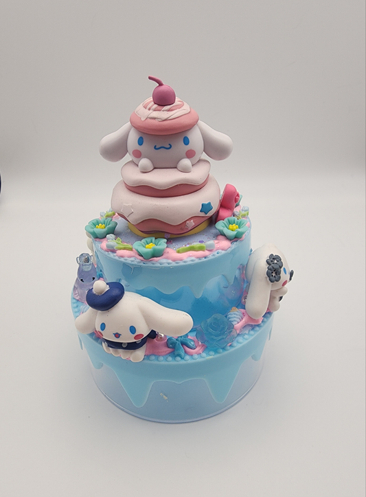 Cute Double Layer Cake Jewelry Box