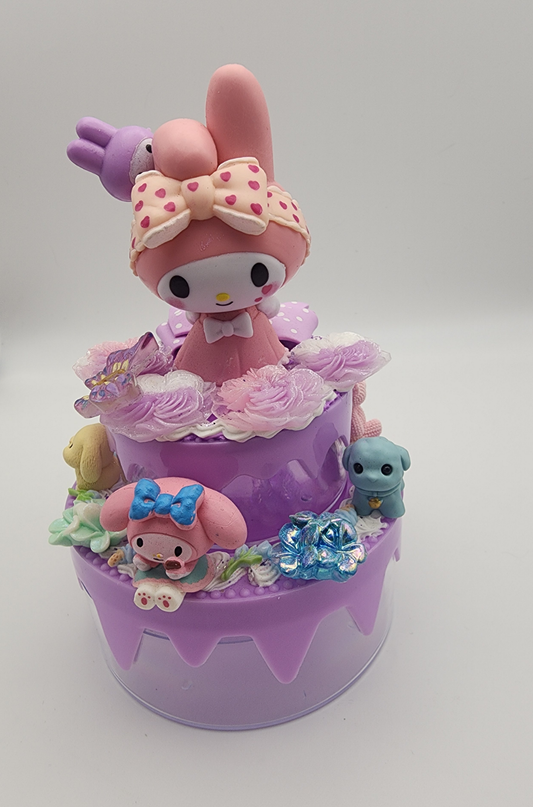 Cute Double Layer Cake Jewelry Box