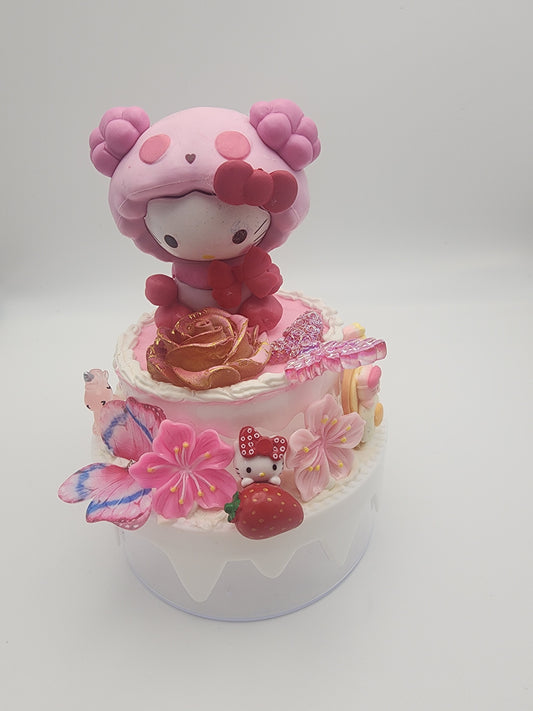 Cute Double Layer Cake Jewelry Box